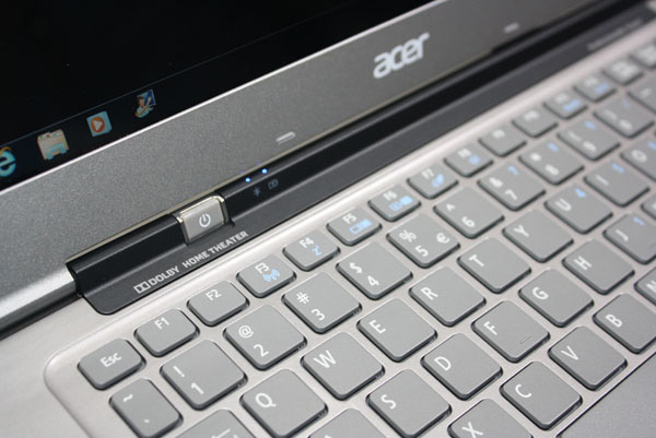 Dettaglio dell'ultrabook Acer