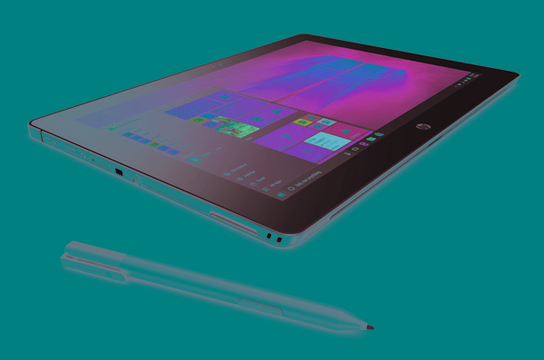 HP Elite X2 1012 con la sua penna Wacom