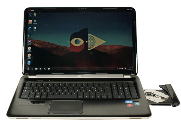 HP Pavilion DV7. Vista frontale