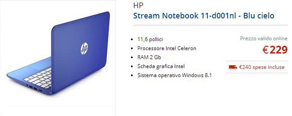 HP Stream 11