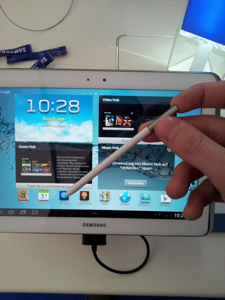 Penna e tablet Galaxy Note 10.1