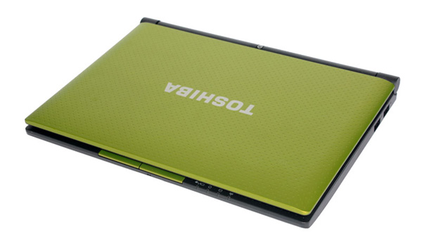 Toshiba NB550D, metallic lime green