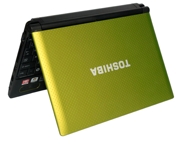 Design frizzante ed assemblaggio preciso per il netbook Toshiba